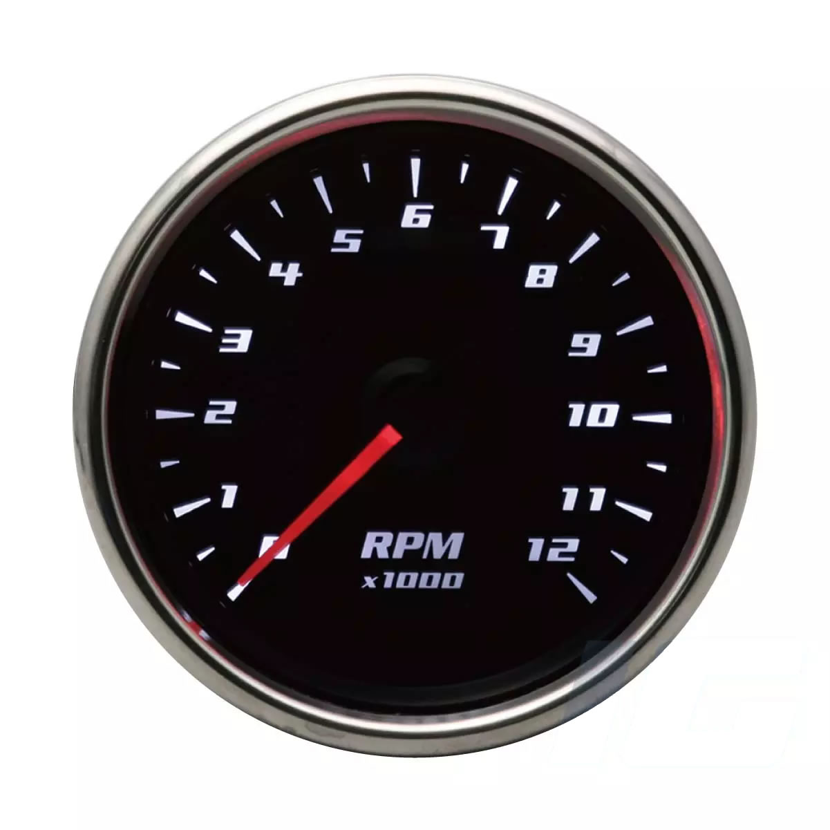 Black Face Universal Aftermarket Gauge - Tachometer For Motorcycle
